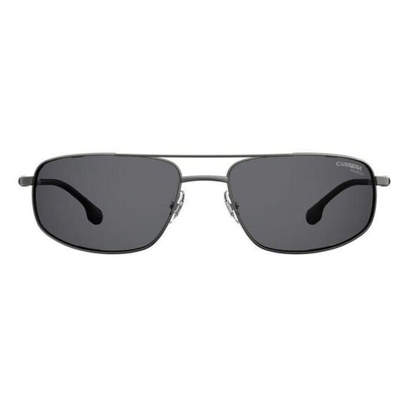New CARRERA Grey Rectangle 8036/S R80M9 Sunglasses Women - Picture 2 of 4